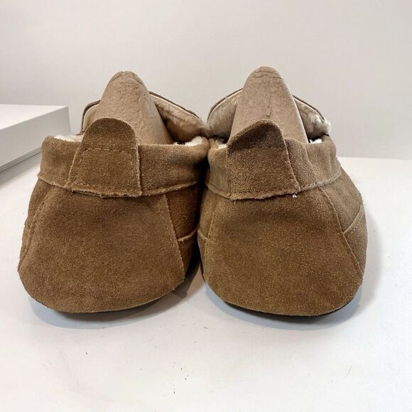 Eddie Bauer Loafer Moccasin Slippers  Suede Leather Jesse Tan Sz 13 XXL - Picture 5 of 9